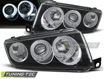 Tuning iluminari - Faruri SKODA FABIA I 12.99-08 ANGEL EYES NEGRU