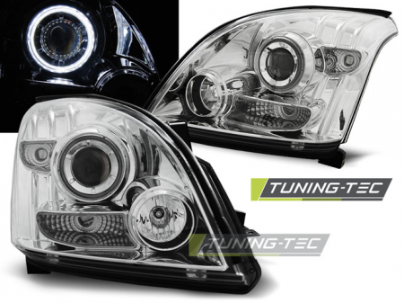 Tuning iluminari - Faruri TOYOTA LAND CRUISER 120 03-09 ANGEL EYES CROM CCFL