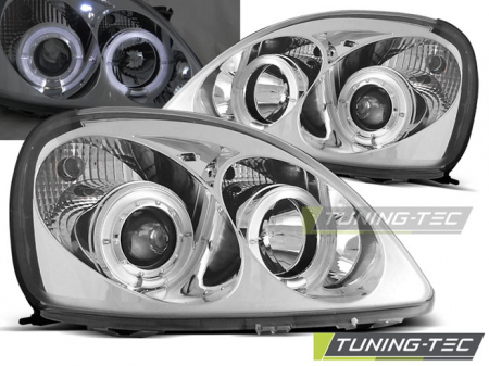 Tuning iluminari - Faruri TOYOTA YARIS 04.99-09.03 ANGEL EYES CROM