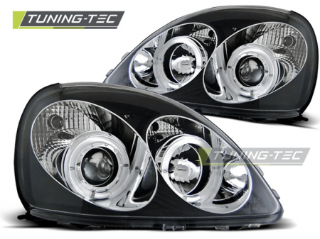 Tuning iluminari - Faruri TOYOTA YARIS 04.99-09.03 ANGEL EYES NEGRU