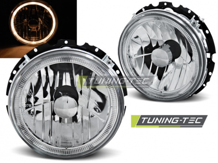 Faruri - Faruri VW GOLF 1 05.74-07.83 ANGEL EYES CROM exterioare