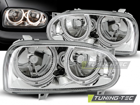 Faruri - Faruri VW GOLF 3 ANGEL EYES CROM LPVW01