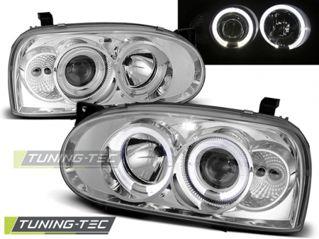 Faruri - Faruri VW GOLF 3 09.91-08.97 ANGEL EYES CROM