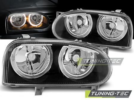 Faruri - Faruri VW GOLF 3 ANGEL EYES NEGRU LPVW29