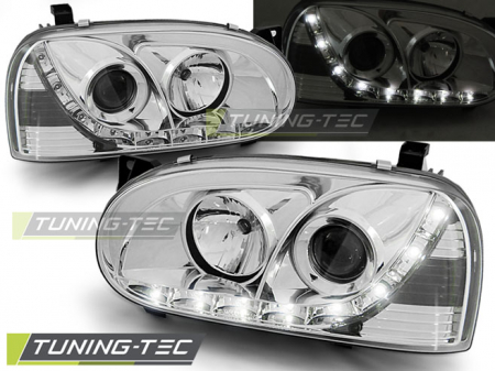 Tuning iluminari - Faruri VW GOLF 3 91-97 DAYLIGHT CROM