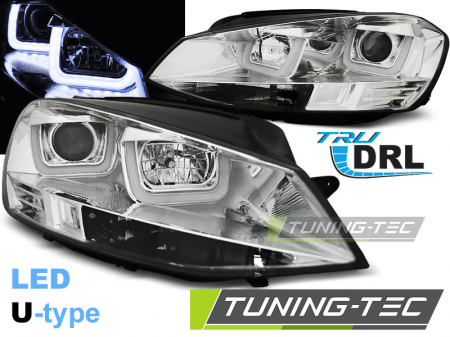 Tuning iluminari - Faruri VW GOLF 7 11.12-  U-TYPE CROM
