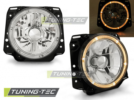 Faruri - Faruri VW GOLF II 2 08.83-08.91 ANGEL EYE CROM exterioare