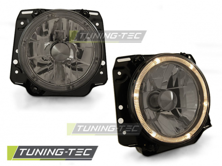 Faruri - Faruri VW GOLF II 2 08.83-08.91 ANGEL EYES SMOKE exterioare