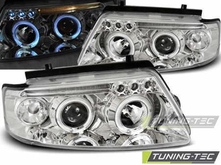 Tuning iluminari - Faruri VW PASSAT B5 3B 11.96-08.00 ANGEL EYES CROM