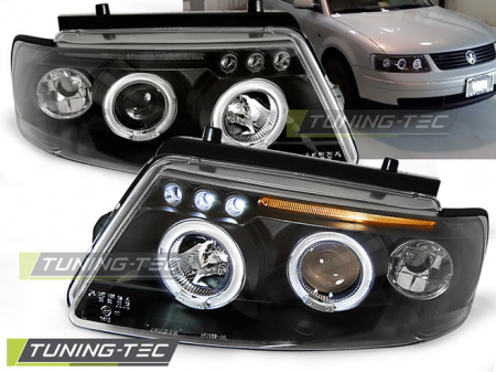 Tuning iluminari - Faruri VW PASSAT B5 3B 11.96-08.00 ANGEL EYES NEGRU
