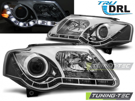 Tuning iluminari - Faruri VW PASSAT B6 3C 03.05-10 TRU DRL CROM