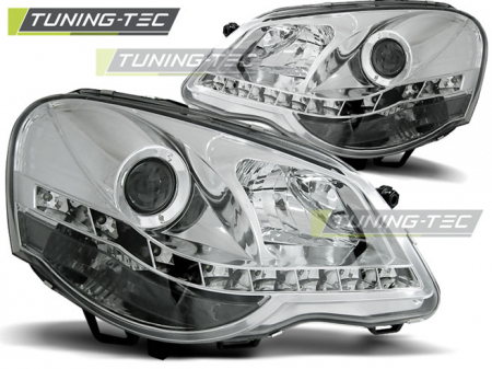 Tuning iluminari - Faruri VW POLO 9N3 04.05-09 DAYLIGHT CROM
