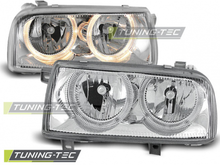 Faruri - Faruri VW VENTO 01.92-08.98 ANGEL EYES CROM