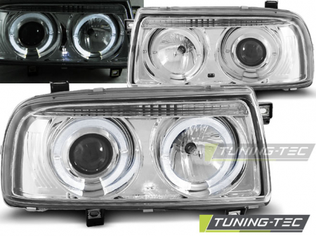 Tuning iluminari - Faruri VW VENTO 01.92-08.98 ANGEL EYES CROM