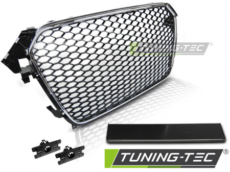 GRILA AUDI A4 (B8) RS-TYPE 11.11-15 Crom Negru