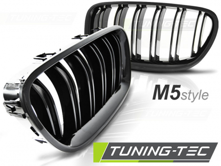 Grile auto - GRILA BMW F10 / F11 10- M5 LOOK Negru Lucios