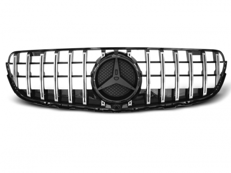Grile sport - Grila MERCEDES GLC W253 15- GT-R STYLE crom negru lucios