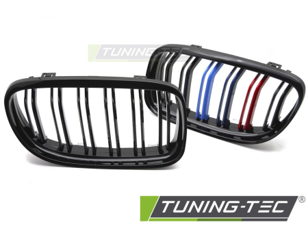 Grile auto - Grile duble negru lucios BMW Seria 3 E90 E91 Facelift M-Power