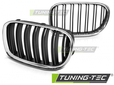 Grile sport - Grile nari duble BMW F01 09-07.12 CROM/ NEGRU