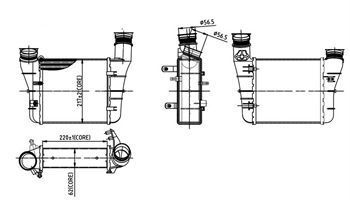 Intercooler de serie pentru Audi A4 - 40AU0003 [1]