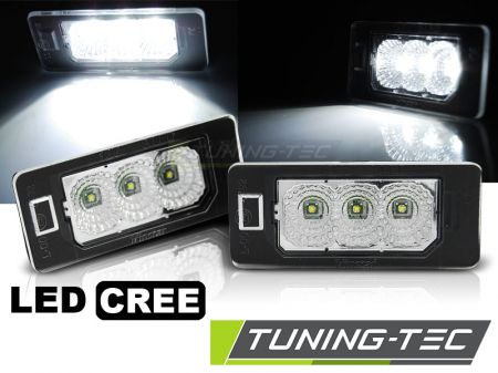 Lumini la numar - Lampa LED numar inmatriculare AUDI Q5 / A4 08-10 / A5 / TT / VW PASSAT B6 KOMBI LED CREE CANBUS CLEAR
