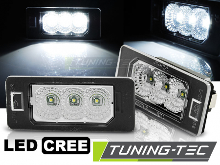 Lumini la numar - Lampa LED numar inmatriculare BMW E90 / F30 / F32 / E39 / E60 / F10 / X3 / X5 / X6 LED CREE CLEAR