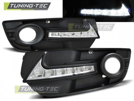 Proiectoare ceata - Rama proiector cu Lumini de zi  AUDI Q5 08-12  NEGRU