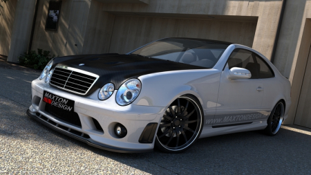 Tuning aerodinamic - SPLITTER BARA FATA MERCEDES CLK W208 (FOR ME-CLK-208-AMG204-F1 BUMPER)