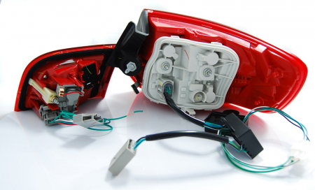STOPURI AUDI A3 8P 04-08 SPORTBACK ROSU ALB LED [1]