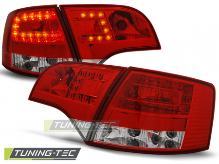 Stopuri - STOPURI AUDI A4 B7 11.04-03.08 AVANT  ROSU ALB LED