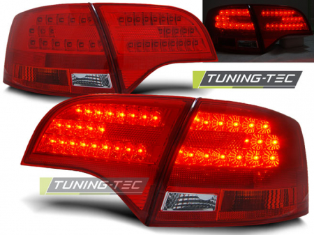 Stopuri - STOPURI AUDI A4 B7 11.04-03.08 AVANT  ROSU ALB LED