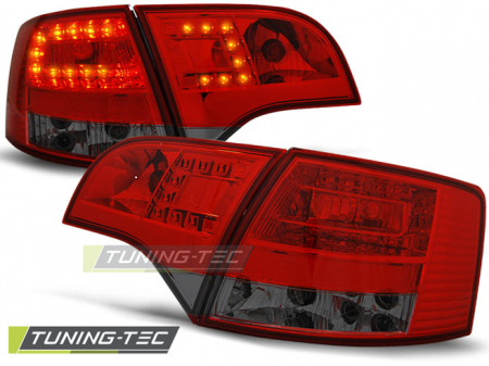 Stopuri - STOPURI AUDI A4 B7 11.04-03.08 AVANT  ROSU FUMURIU LED