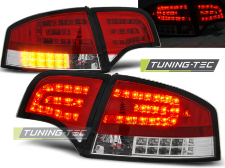 Stopuri - STOPURI AUDI A4 B7 11.04-03.08 SEDAN ROSU ALB LED