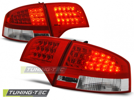 Stopuri - STOPURI AUDI A4 B7 11.04-11.07 SEDAN ROSU ALB LED