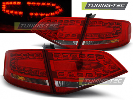 Stopuri - STOPURI AUDI A4 B8 08-11 SEDAN ROSU ALB LED