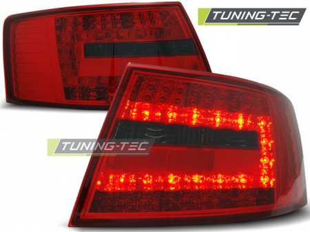 Stopuri - STOPURI AUDI A6 C6 SEDAN 04.04-08 ROSU FUMURIU LED