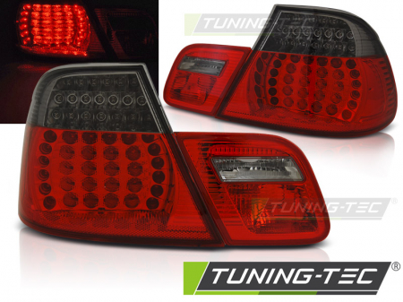 Stopuri - STOPURI BMW E46 04.03-06 COUPE  ROSU FUMURIU LED