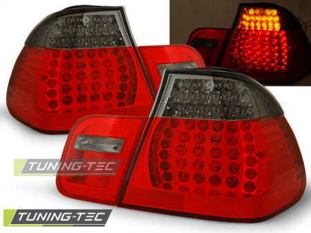 Stopuri - STOPURI BMW E46 05.98-08.01 SEDAN ROSU FUMURIU LED