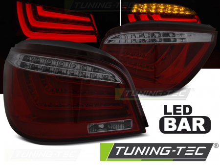 Stopuri - STOPURI BMW E60 07.03-02.07 ROSU FUMURIU LED BAR
