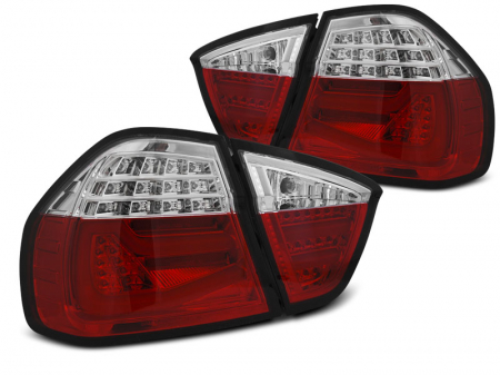 Stopuri - STOPURI BMW E90 INTRE 2005-2008 ROSU ALB LED BAR