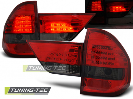 Stopuri - STOPURI BMW X3 E83 01.04-06 ROSU FUMURIU LED