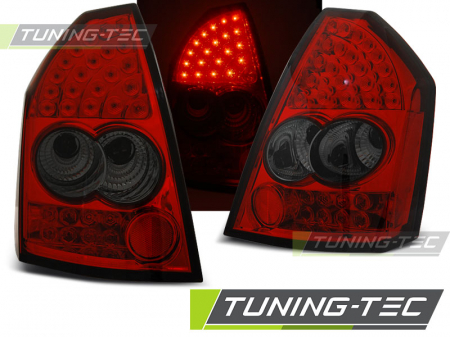 Stopuri - STOPURI CHRYSLER 300C 05-08 ROSU FUMURIU LED