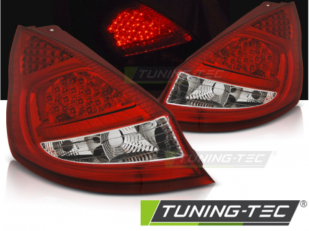Stopuri - STOPURI FORD FIESTA MK7 08-12  HB ROSU ALB LED