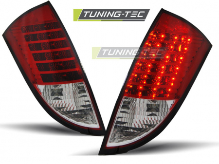 Stopuri - STOPURI FORD FOCUS 1 HB 98-04 ROSU ALB LED