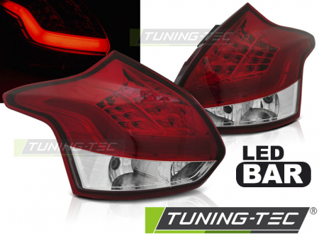Stopuri - STOPURI FORD FOCUS 3 11-10.14 HATCHBACK  ROSU ALB LED BAR