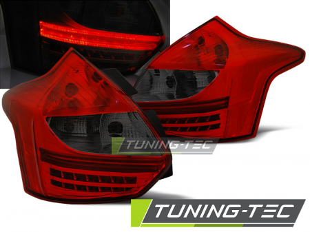 Stopuri - STOPURI FORD FOCUS 3 11- 10.14 HATCHBACK  ROSU FUMURIU LED