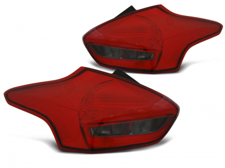 Stopuri - Stopuri Ford Focus 3 dupa 2015- Hatchback Rosu Fumuriu pe LED