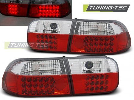 Stopuri - STOPURI HONDA CIVIC 09.91-08.95 2D/4D ROSU ALB LED