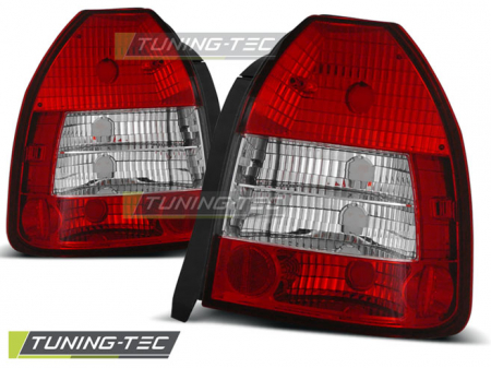 Stopuri - Stopuri HONDA CIVIC 09.95-02.01 3D ROSU ALB