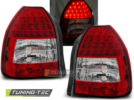 Stopuri - STOPURI HONDA CIVIC 09.95-02.01 3D ROSU ALB LED